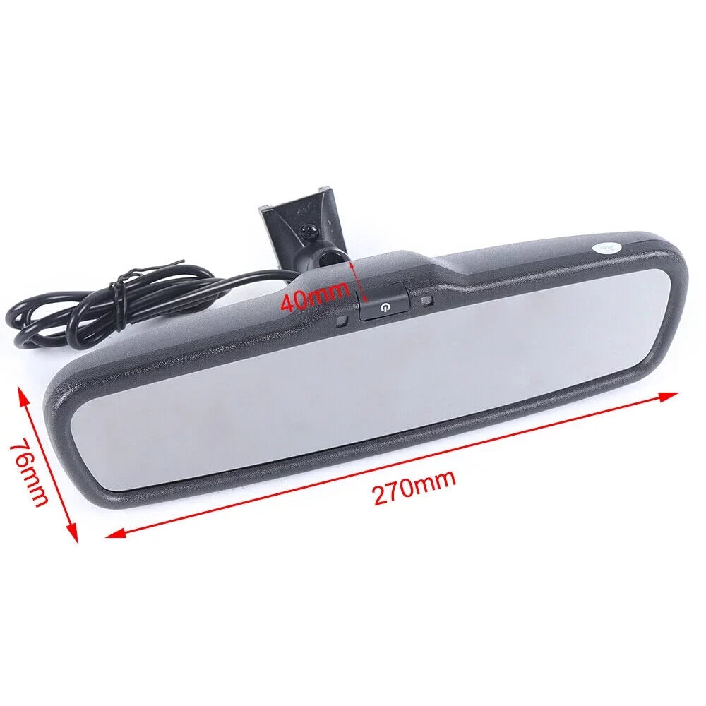 Monitor &Bracket Mirror LCD Parking Backup Rear Camera View 4.3" Reverse For TFT