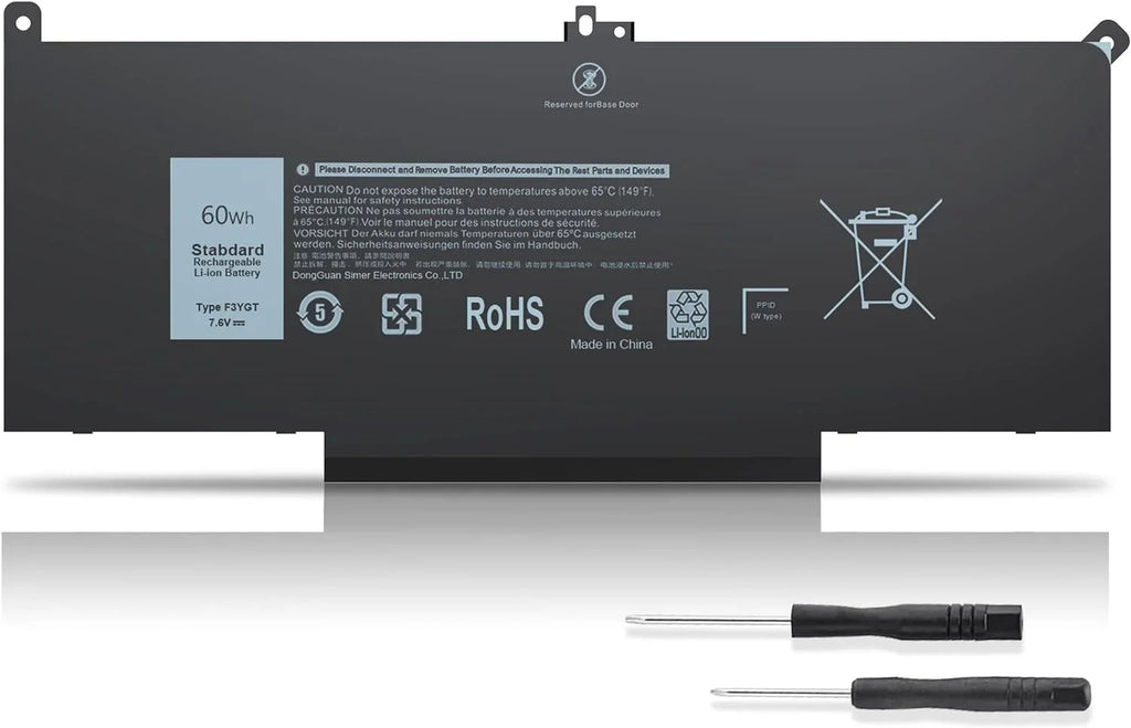 14 2X39G 60WH for 7390 7490 7290 y 7000 7480 7480 13 P29S002 7380 Laptop 7280 7000 12 Latitude 7000 F3YGT