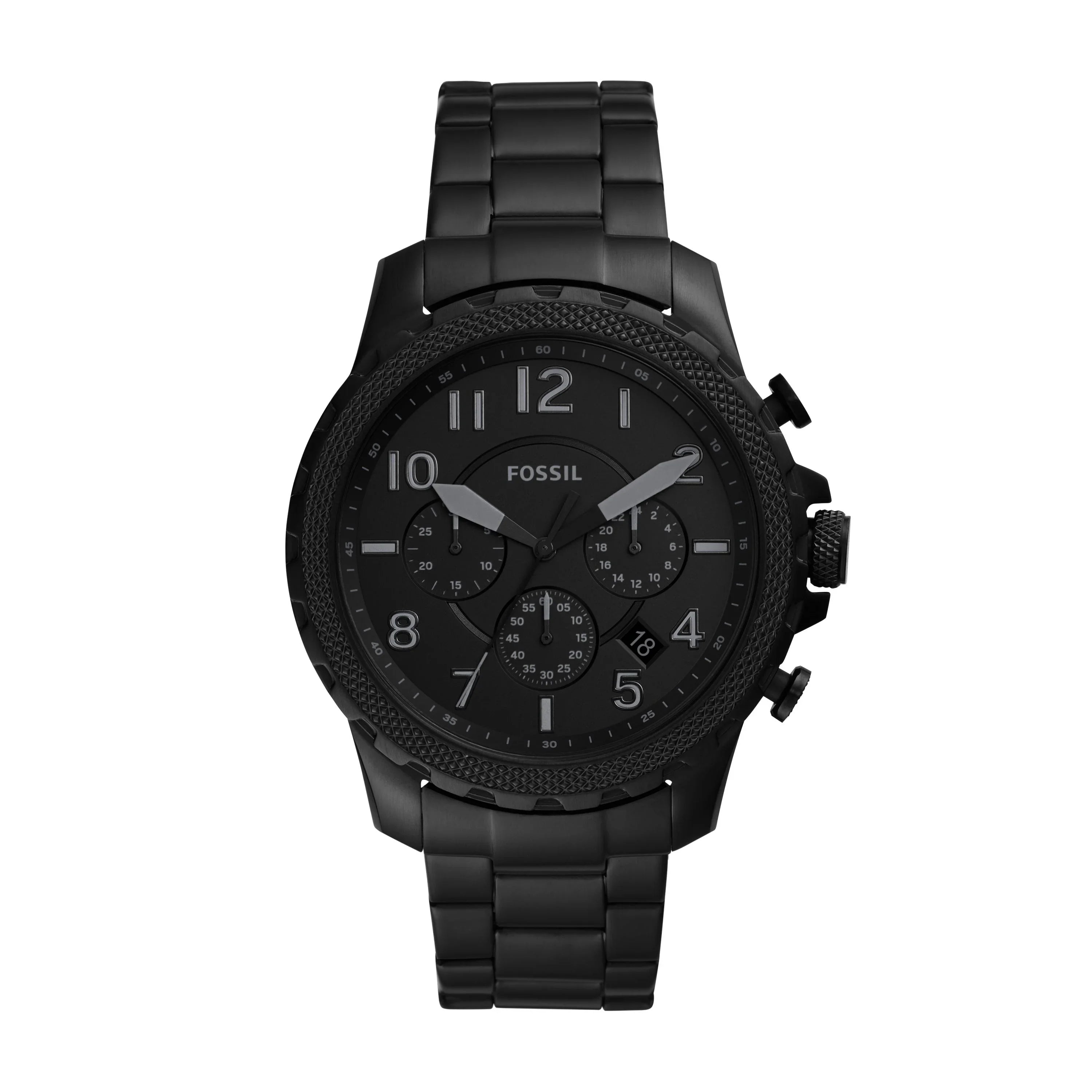 Watch Fossil Chronograph Black FS5603 Steel Stainless Bowman Men's