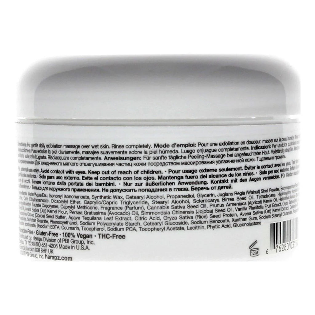 Hempz Body Milk Whip Herbal Exfoliating oz. & Honey 7.3