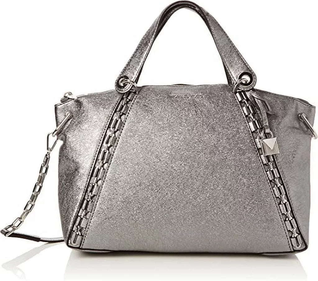 Womens Kors Grey Sadie (Light Michael Pewter) Satchel