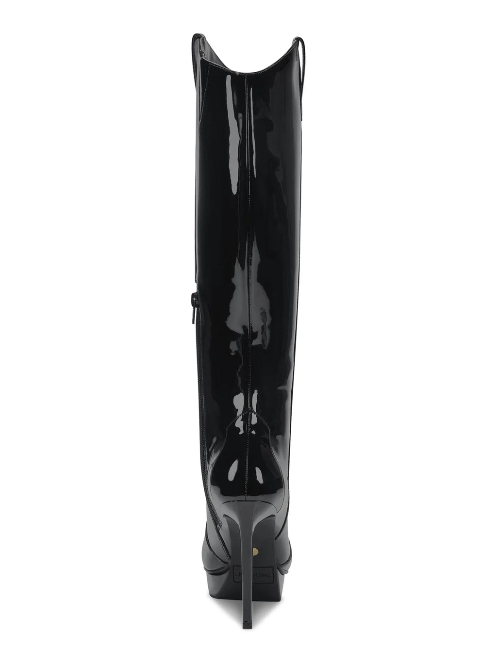 THALIA Pointy Black 3/4" Platform Toe Boots Comfort Zip-Up M outfit Stiletto SODI Trixi 5 Womens