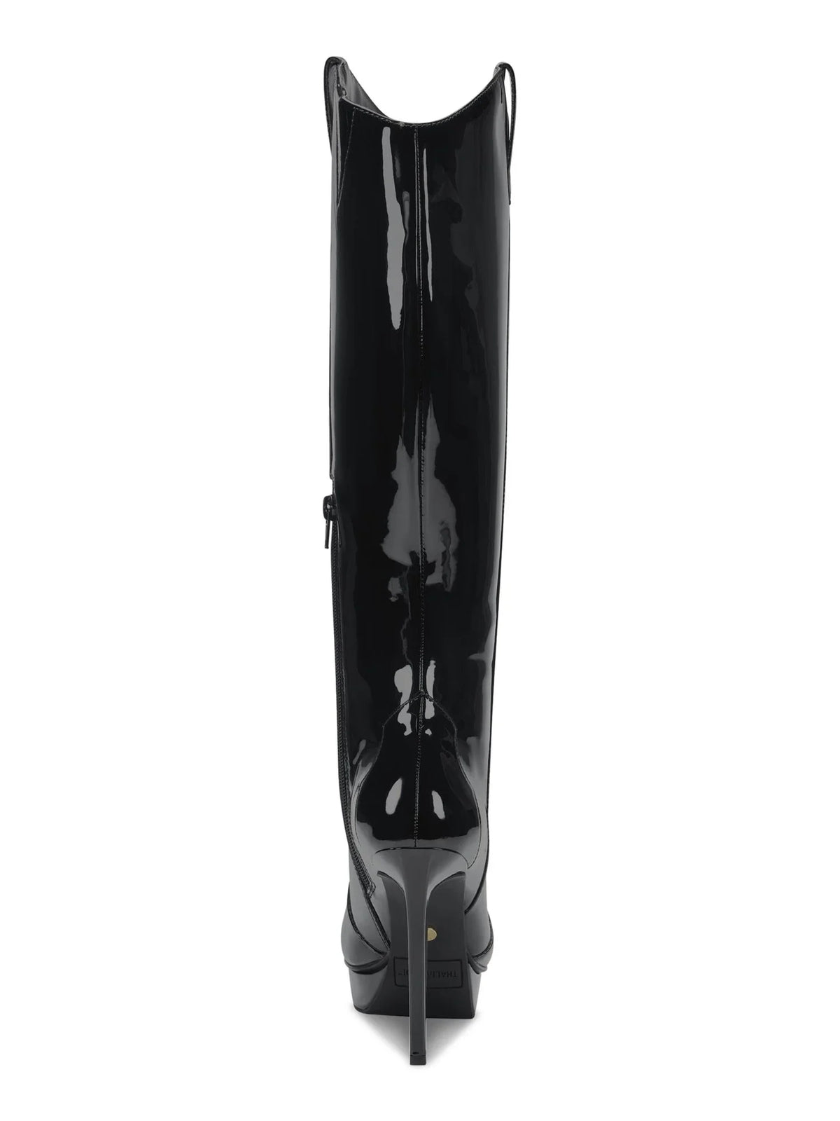 THALIA Pointy Black 3/4" Platform Toe Boots Comfort Zip-Up M outfit Stiletto SODI Trixi 5 Womens