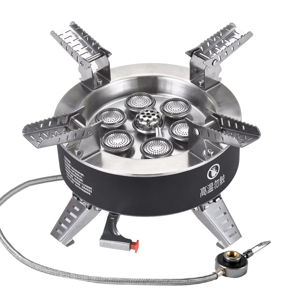 Windproof Ignition with Fishing For Stove 18000W Backpacking Gas BULIN Seven-core Traveling Hiking Foldable Stove Camping High-power Stove Piezo