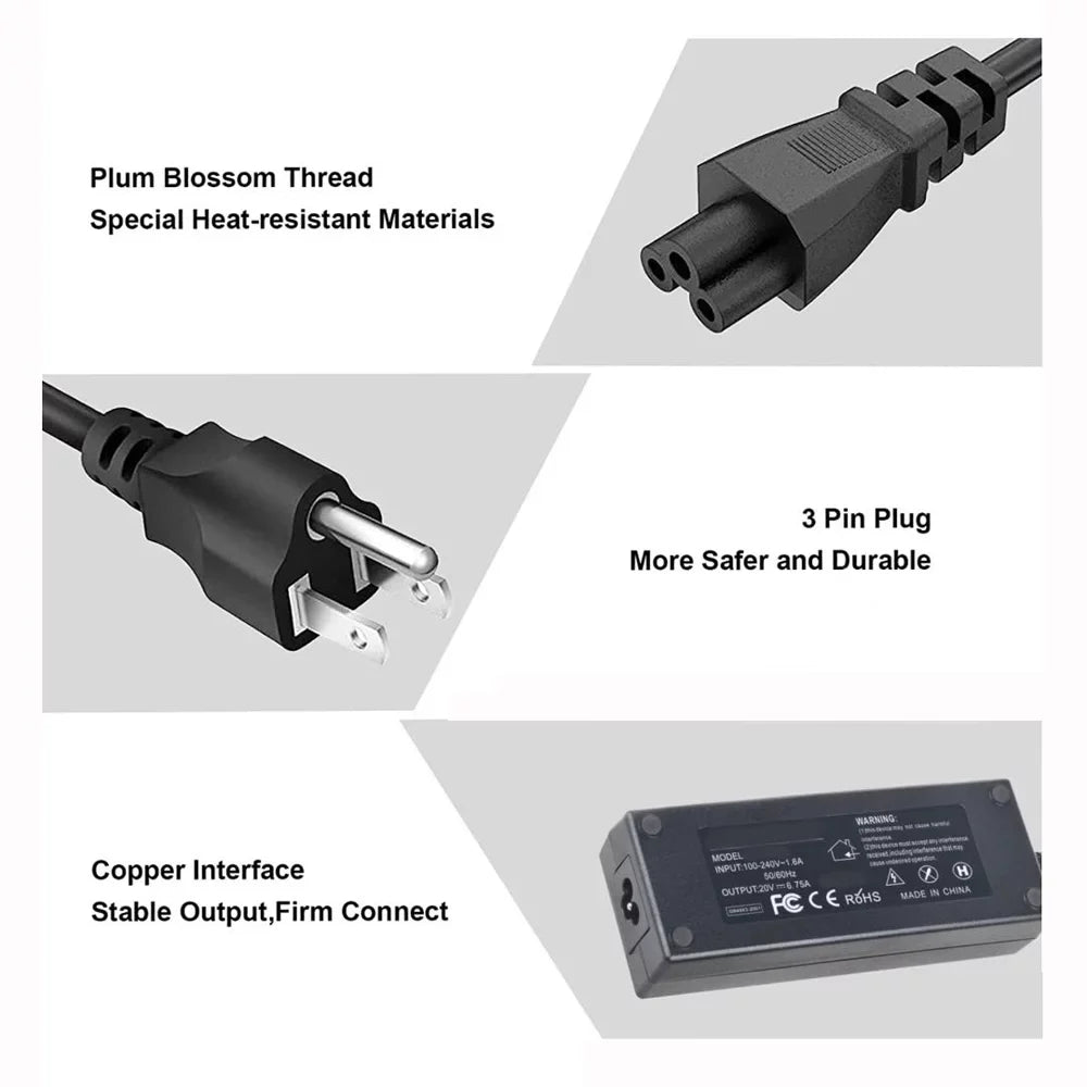 Mains Adapter Power Y50-70 135W for Charger Y40-70 Supply CJP-Geek AC PSU Y50-80