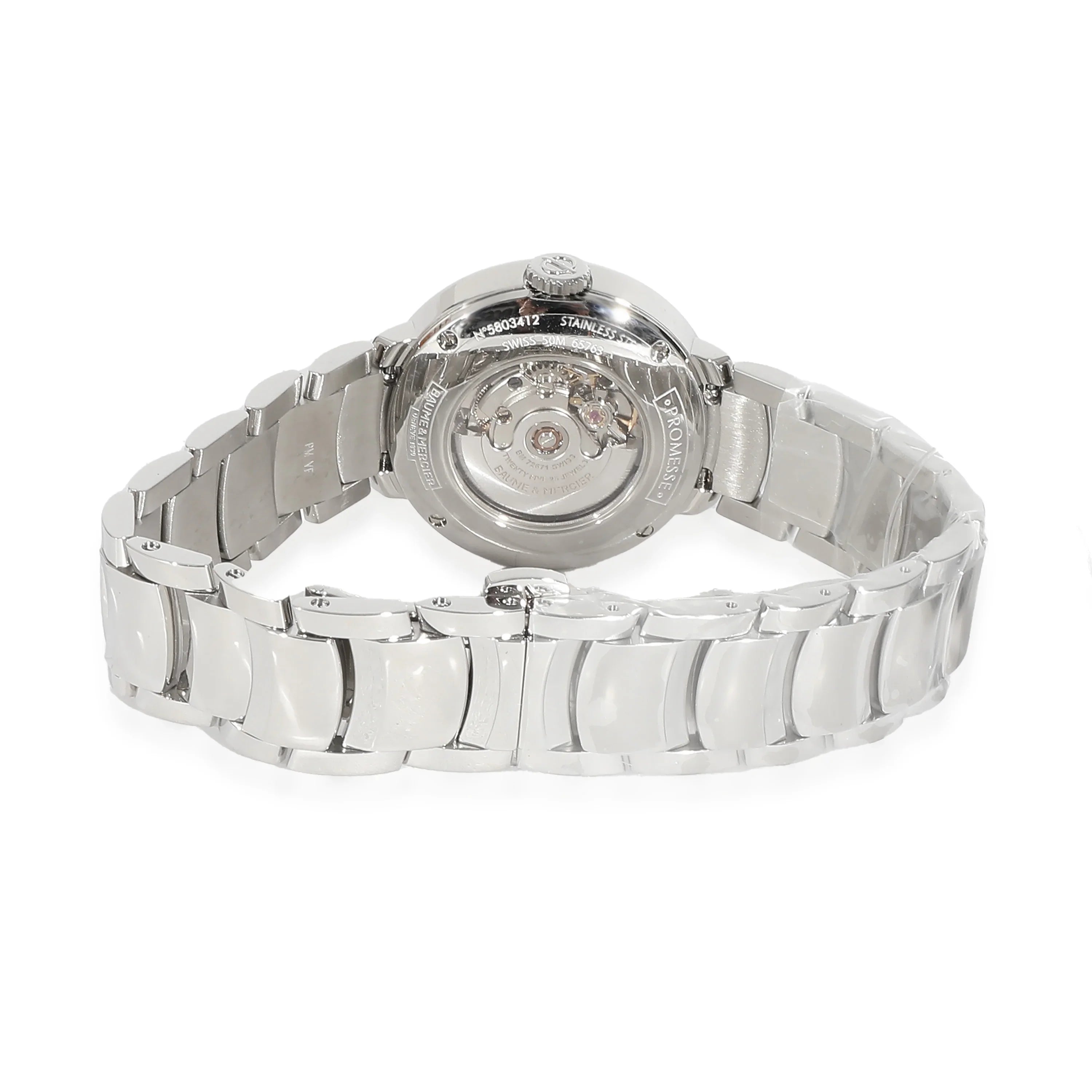 Steel & Stainless in Pre-Owned MOA10182 Mercier Promesse Watch Women's Baume