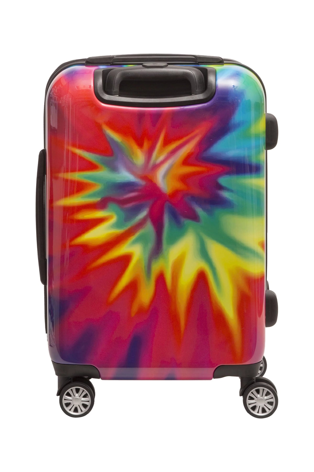 Carry Dye Suitcase Tie On Tie-Dye Rainbow Swirl with Inch Luggage, 22 Wheels, Hardshell Rolling