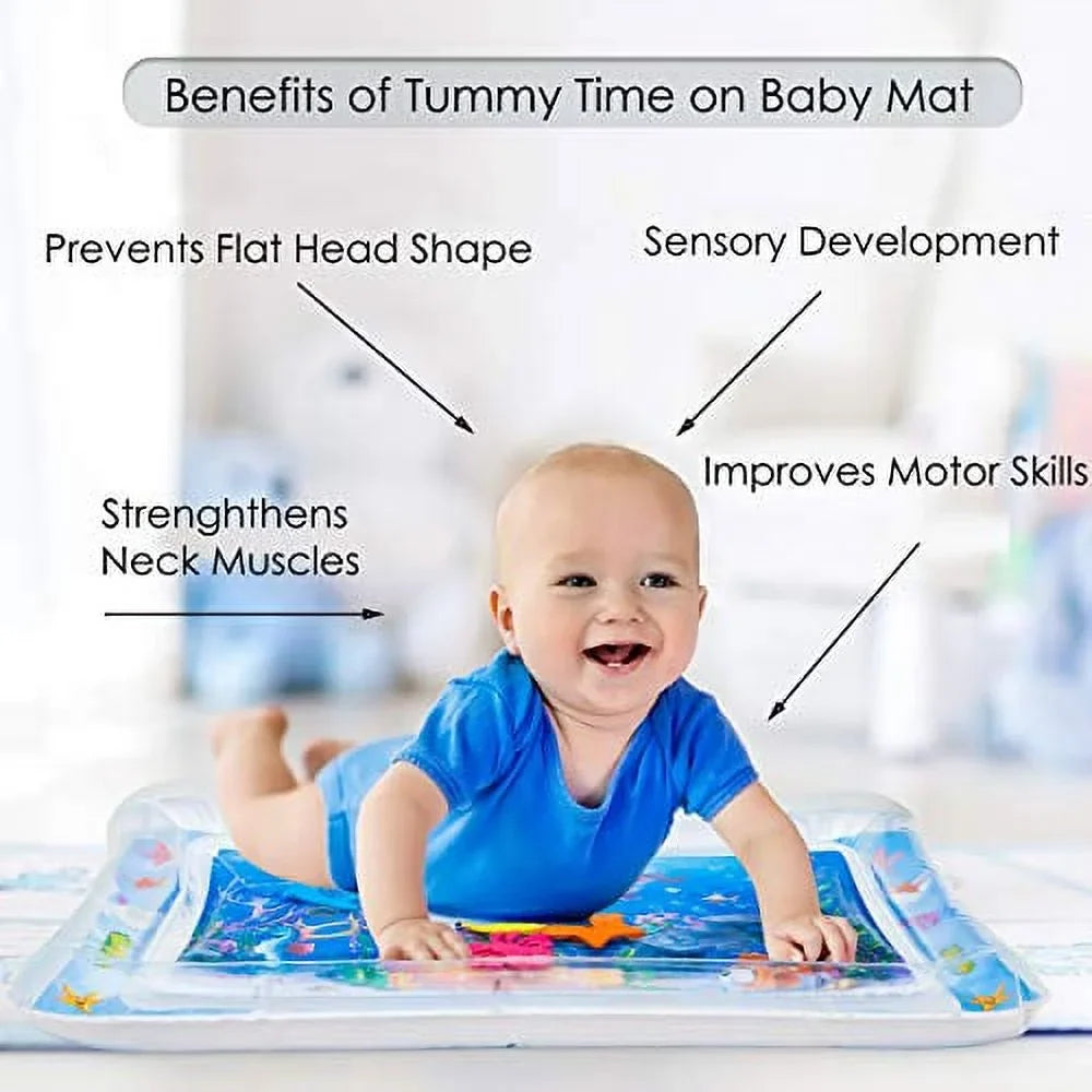 Stimulation and Play Inflatable Infants liquid Baby's Fun time Activity Tummy Your is time Premium Splashin'kids The Perfect Toddlers Growth Center mat