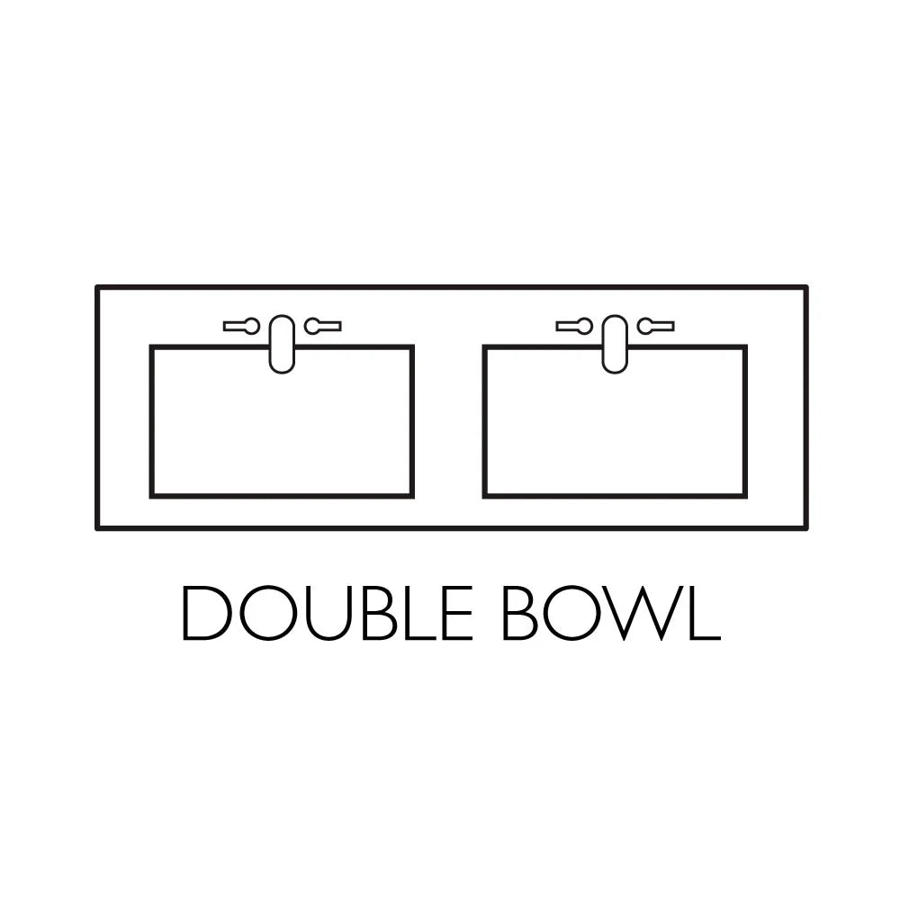 Mount White Marble Double Integrated Solid Backsplash, Rectangle with Cultured Design Camilla House Centerset 557678-WHT Top 61-inch Bowl Vanity