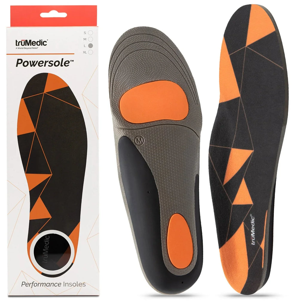 Insoles Support by Sole Powersole Fasciitis Work Day, Feet - Men, Medium and for Standing truMedic Comfort Inserts Your for Boots, to Plantar Shoe for Inserts Orthotic and Women Sneakers All