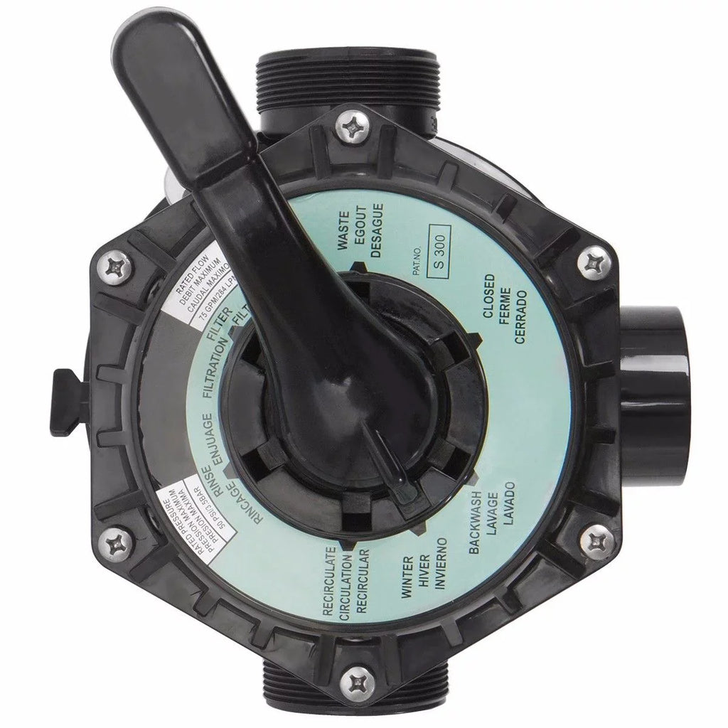 with Gallons 7-Way up Inground Valve Pond XtremepowerUS to Swimming Sand Above Ground System Pool Filter 24" 29,400
