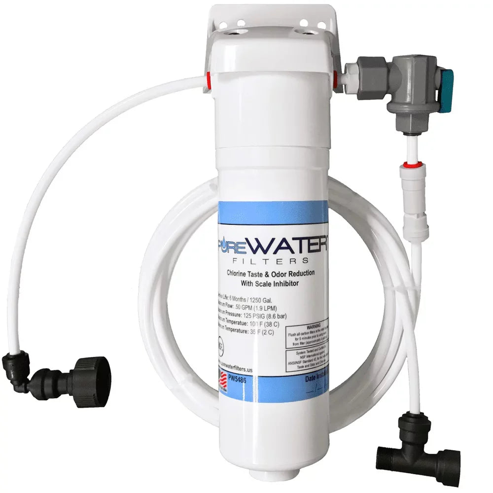 PureWater Plumb and by for Kit K155 liquid Brewers Filters Keurig K150, B155, Keurig All-in-one B150, Filter Direct Line