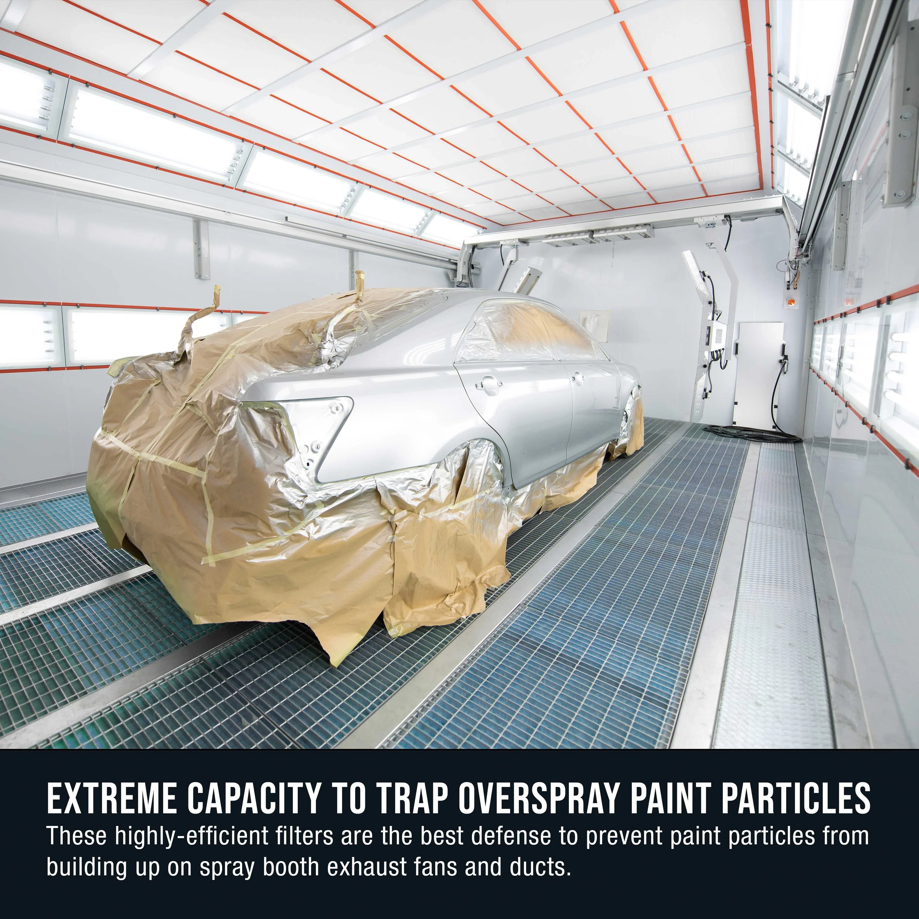 Booths Traps Booth Premium Particles Fiberglass 300' Overspray Arrestor - Paint - x Captures Master Spray Heavy-Duty Gram Elite in Auto Autobody Paint Exhaust Paint Filter Roll, 36" Refinish 18