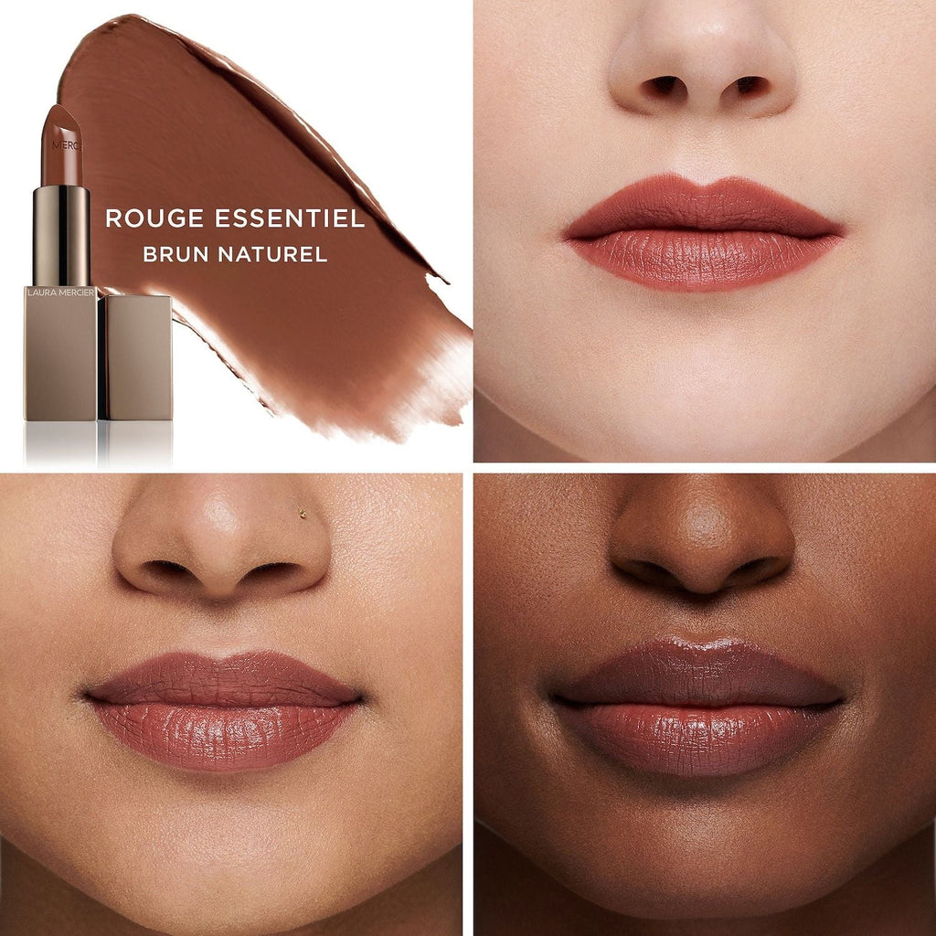Lipstick - Essentiel Cream Naturel Mercier Brun Laura brown neutral Silky Rouge -