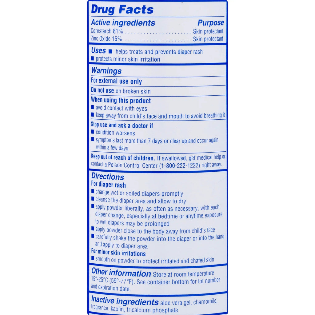 (Pack 5 Baby 4) Zinc With Caldesene Cornstarch Powder oz Oxide of