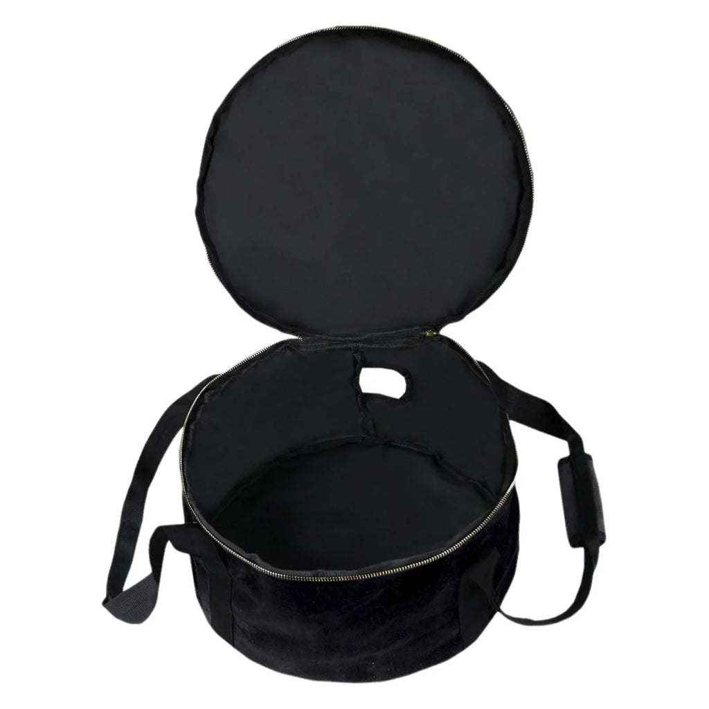 Container for Handbag Oven 12" Bag Camping Dutch - Durable ,exterior Activities Cookware Black Multipurpose ,Fishing Accessories Carry BBQ Bag Storage