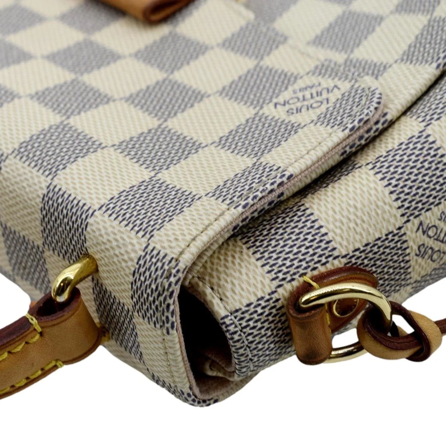 White Crossbody Azur Pre-owned Bag Damier Croisette Satchel