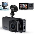 Cam Dual with and Rear, Camera, Vision Dash Backup Night Cam Screen 1080P HD Dash Car TSV 3 Channel Front Camera DVR