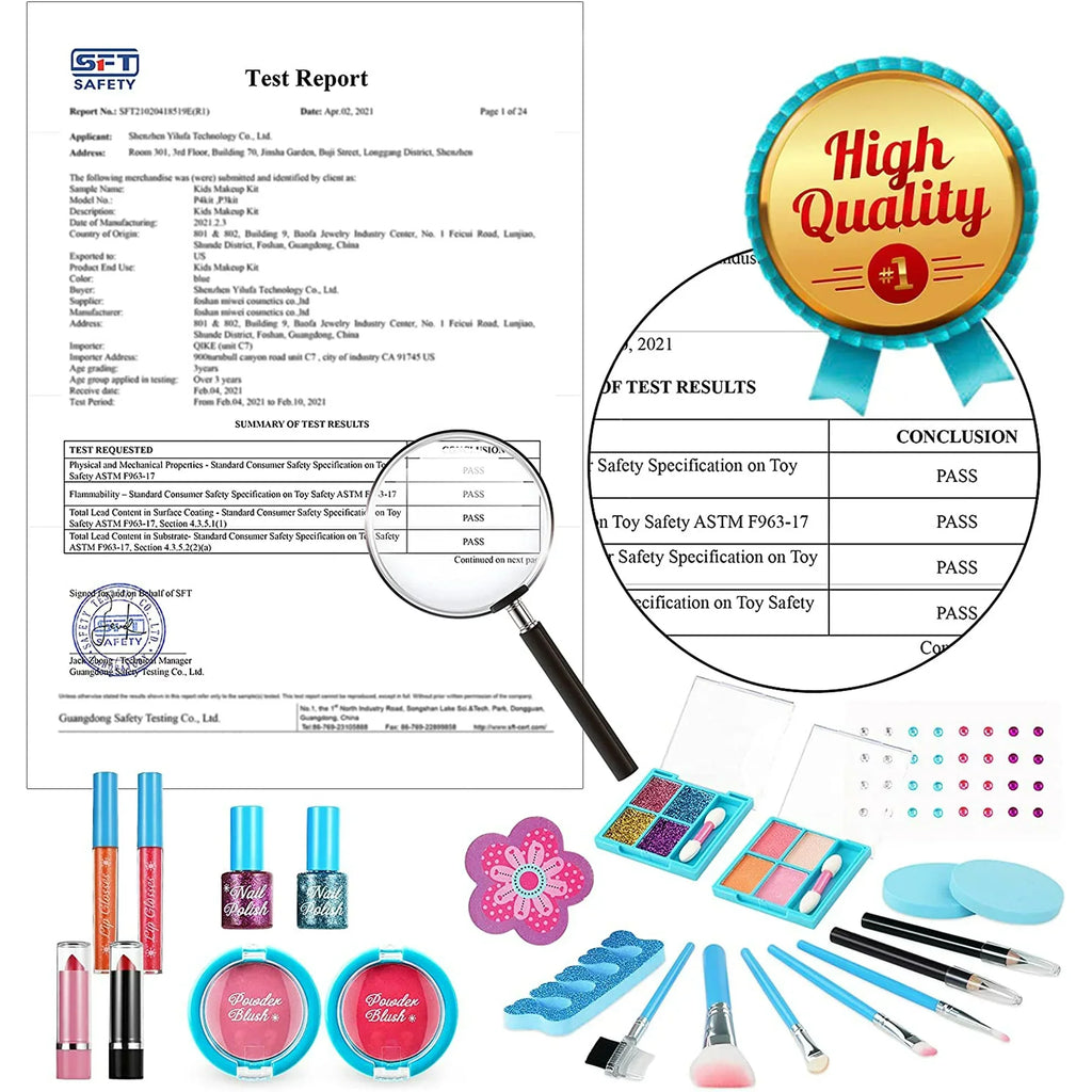 Washable 9 Years Girl Makeup 3 Play Girls Birthday Real Princess Makeup Old Kids, Kids 7 for Toys for Girl, Makeup Kit 10 Kit Cosmetic 4 with Girls, 5 Makeup Set 6 for for 8 Children 11 12 Case