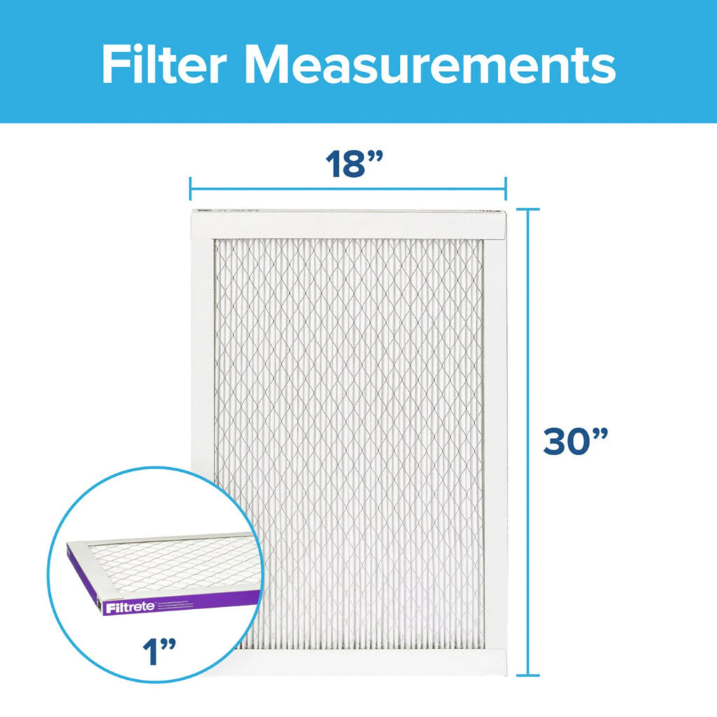 MERV Filter, 12, Filtrete Reduction, MPR 4 18x30x1 Filters Air Allergen 1500 Advanced