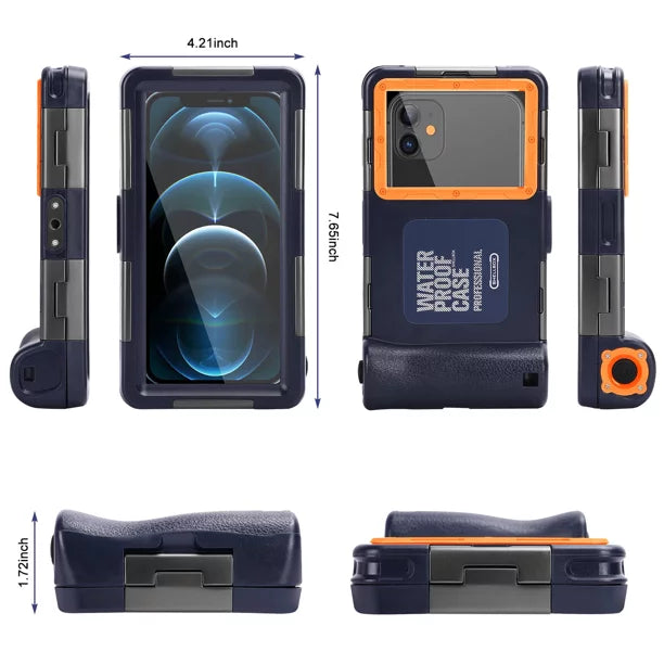 Protective Surfing for to Underwater Swimming Diving Phones all Up Photo Video LCD Waterproof Professional with [15m/50ft] Housing UrbanX Snorkeling Plus Case And Xperia XA2 6.9 Lanyard Inch