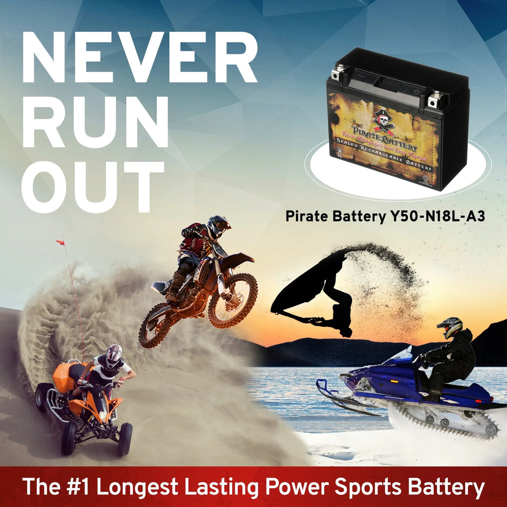 1300cc 1987 Motorcycle Venture/royale CCA) Pirate (50-N18L-A3 Battery Y50-N18L-A3 Ah, for Battery Yamaha 12 Volt,20 260 Xvz13