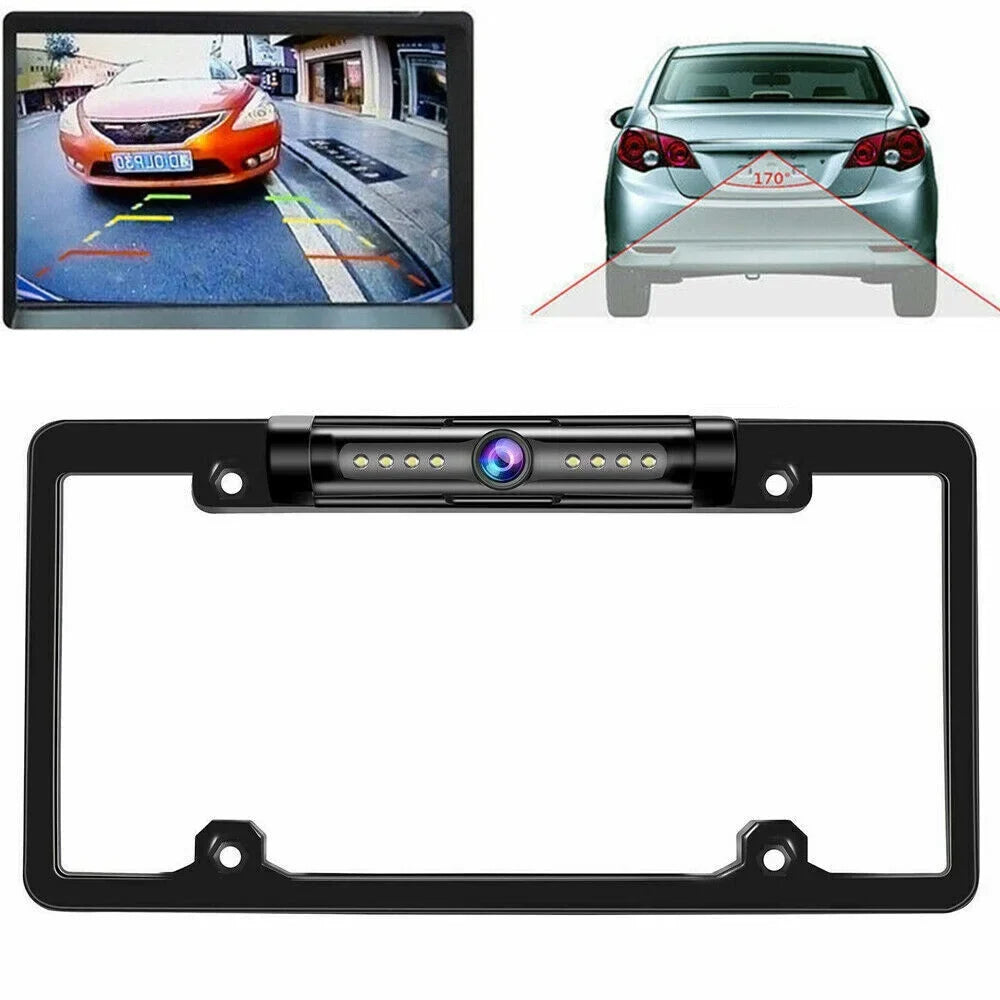 Cars Vision Wired IP68 Night Waterproof Cam - Angle Backup Universal 170° View Viewing KingFurt - Camera Rear American for -