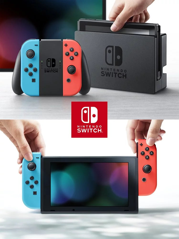 Red/Blue Neon Horizons Life New Joy-Con Battery with Console Switch New Bundle Animal Improved Nintendo Disc Game NS Crossing: