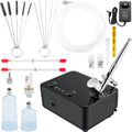 Feed Airbrush BENTISM Kit Kit, Tattoo Portable Airbrush Makeup Dual-Action Gravity with Set Nail Airbrushing Airbrushes, w/Multi-Purpose System Compressor, Art Cookie