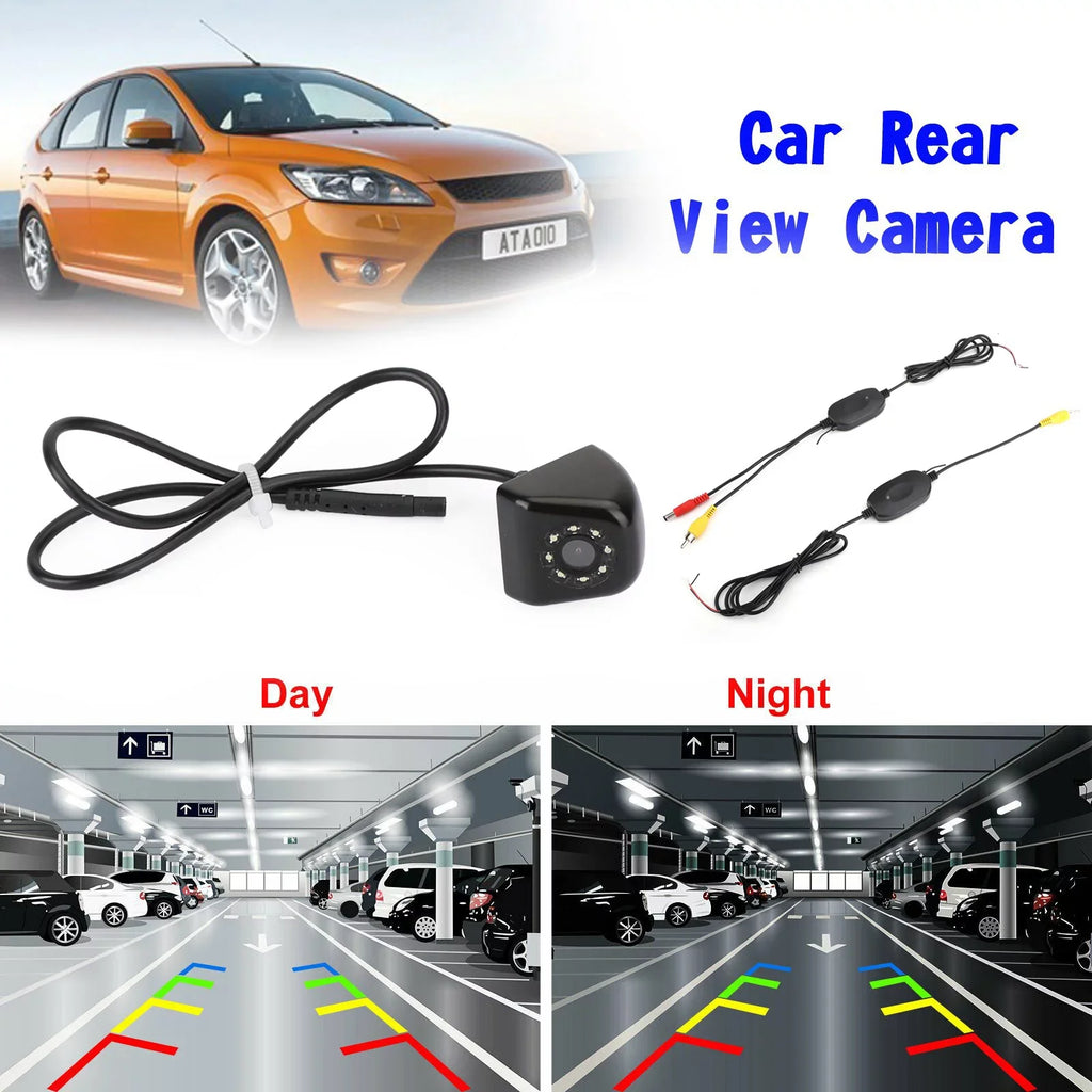 View Car Backup Wireless CMOS Camera View Reverse Rear Parking Night Waterproof