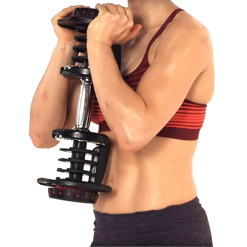 Adjustable w/ Workout Pack) SelectTech (3 Dumbbell (Single) Weight Bowflex 1090