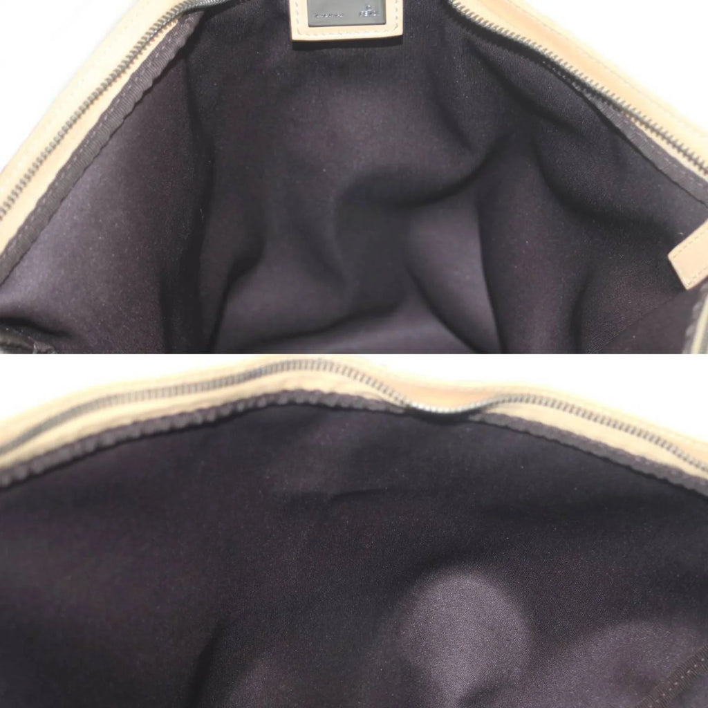 2355.7VA020.28E bag Brown Zucca Shoulder pattern Pre-Owned FENDI (Good)