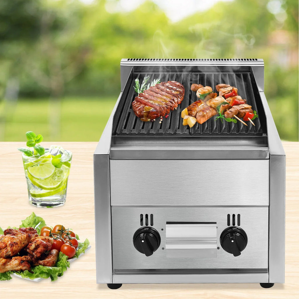 Stainless Intdoor Propane Steel FY-977 Grill Grills Liquid Gas exterior/ Built-in