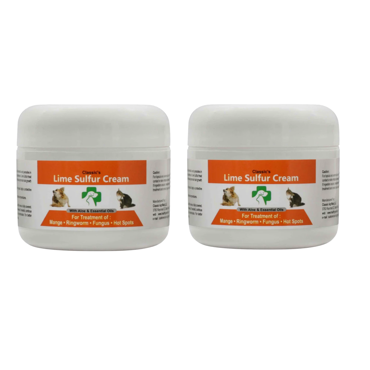 2) Skin Pet Care Lime Healthy Life oz x Cat, (2 - (2 Itchy Puppy, 2 and (2 for x Ointment Dip Kitten, 2) oz oz Skin Cream Jars) Sulfur Paw Safe x Dog, Horse - Pet for Dry Ointment -
