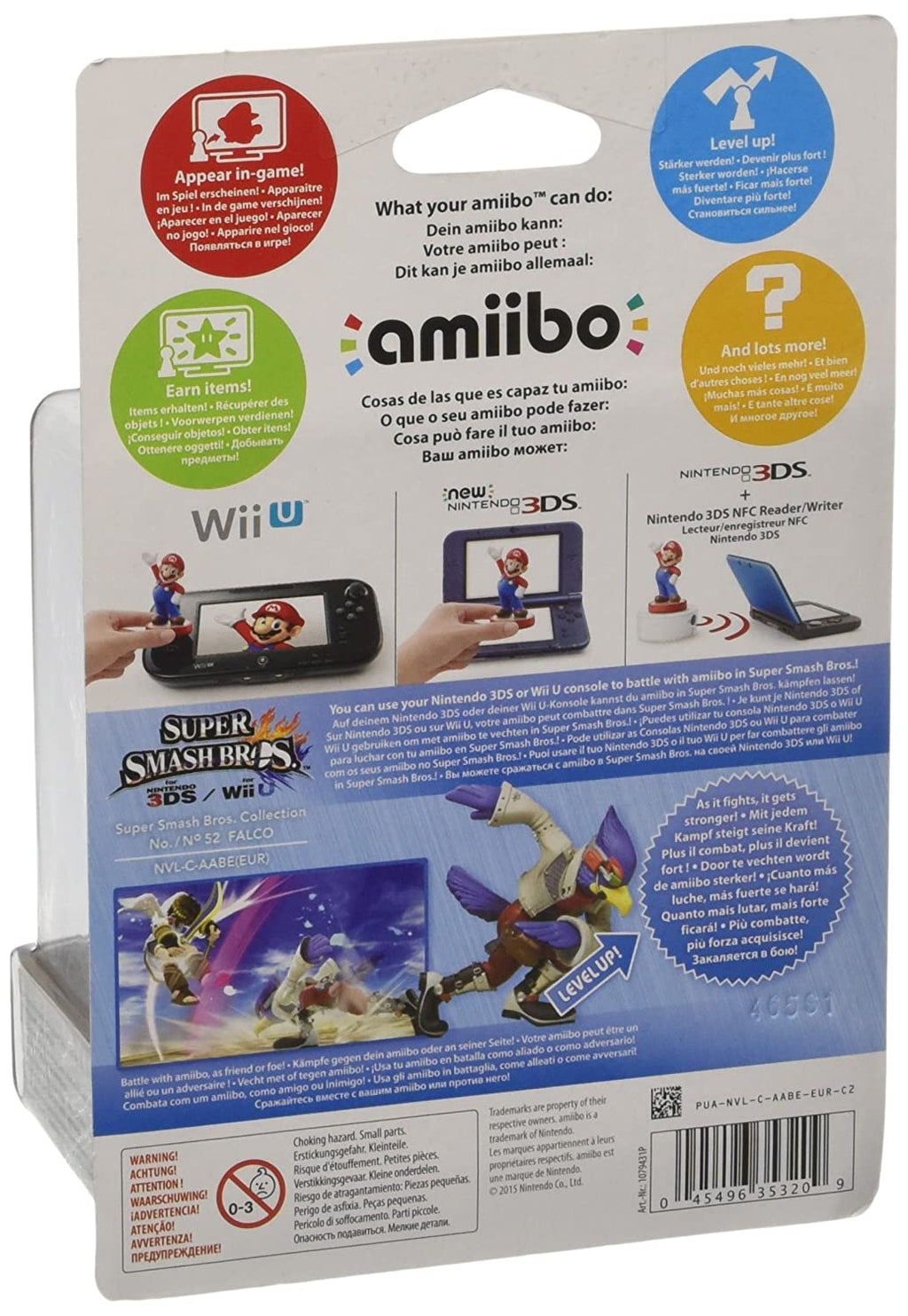 Falco Wii amiibo Version (Nintendo No.52 U/3DS) European