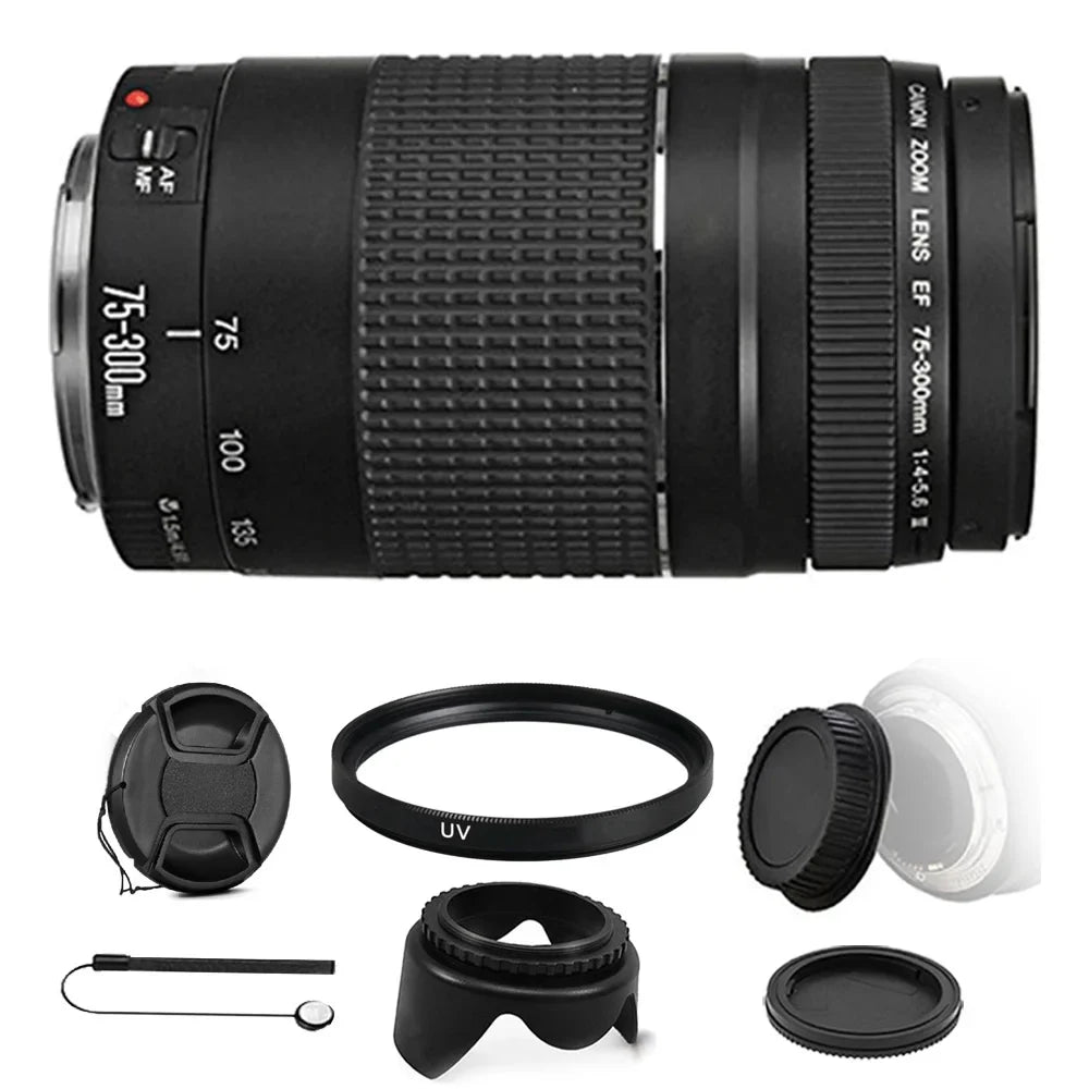 Canon 58mm for + III Canon UV EF Lens f/4-5.6 Filter 1300D 75-300mm 700D