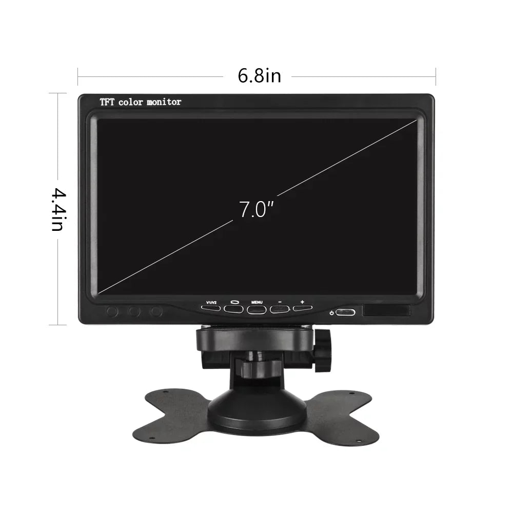 Assist Camera Car Lcd Car Display Rear Willstar Monitor Function Truck Wireless Monitor Rear Engineering Navigation Night Vehicle 7 Front Truck Vision Monitor Visualizer Parking Inch Car