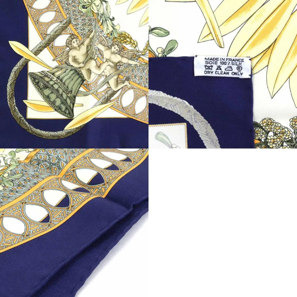 Scarf Hermes AMOURS e55908 Silk Petit Carre Multicolor Pre-Owned (Good) Unisex HERMES