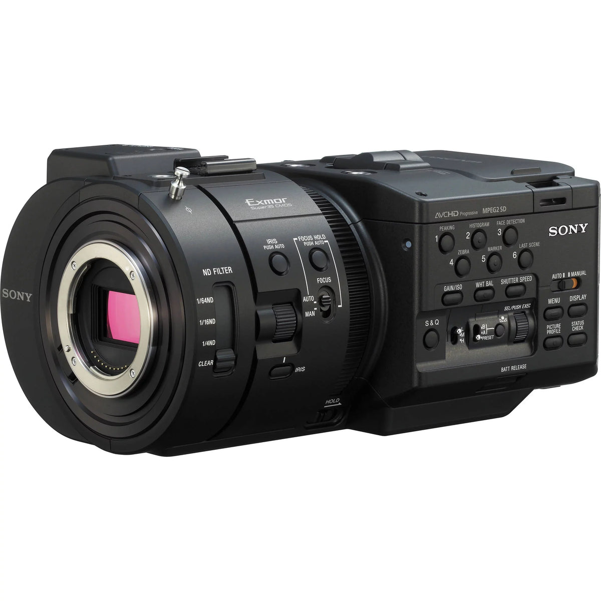 Up M High Body, Super35 960fps LCD NXCAM Super to Sensor R Speed NEX-FS700 Camcorder 8.3MP 4K Screen, HD, 3.5" Slow
