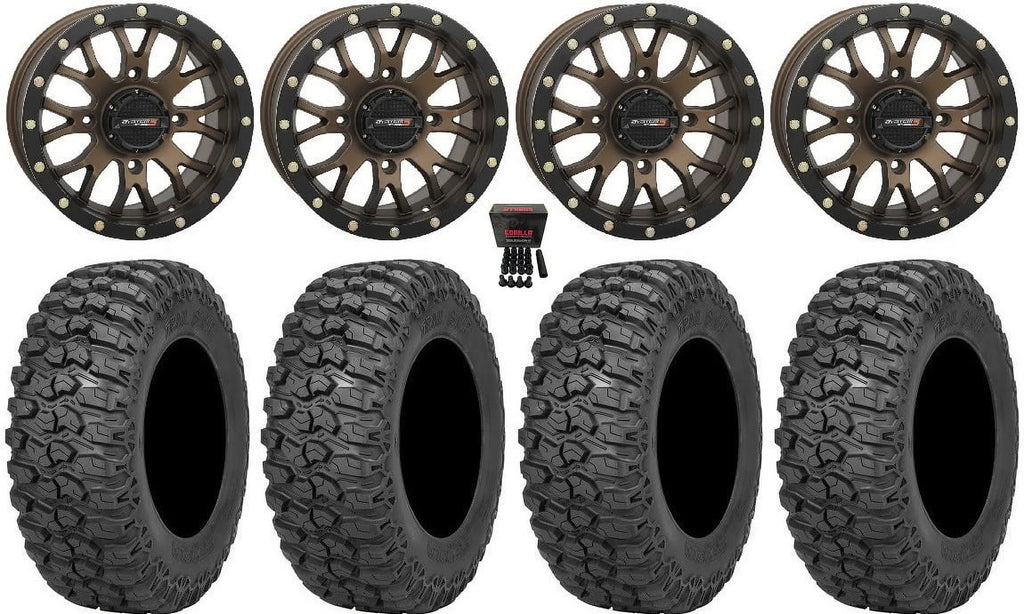 Renegade Commander Maverick Defender Outlander Can-Am Trail 3 Wheels Tires 2.0 30" Saw 14" ST-3 System Bronze
