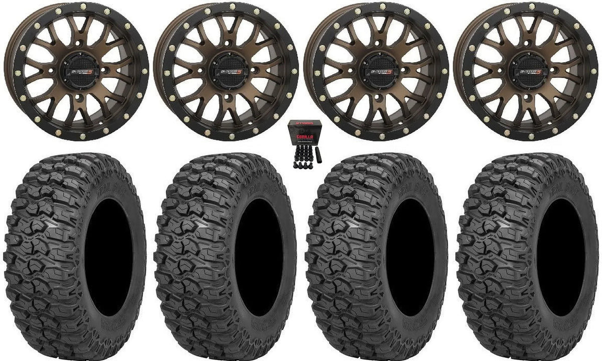 Renegade Commander Maverick Defender Outlander Can-Am Trail 3 Wheels Tires 2.0 30" Saw 14" ST-3 System Bronze