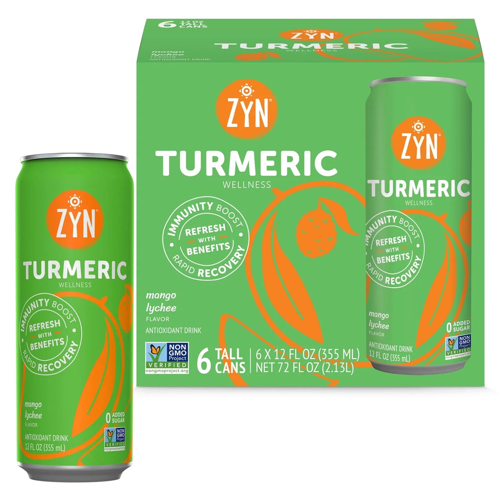 Wellness - Turmeric (6 Mango ZYN pack) & Lychee Immunity Drinks Recovery