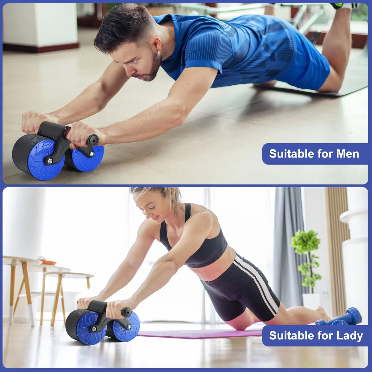Core Beginner Muscle Wheel Abs Training. Gym Home Roller to Ab Equipment for Training Wheel - Rebound Abdominal Abdominal Automatic Strength Advanced at Workout Fitness Strength for Wheel,