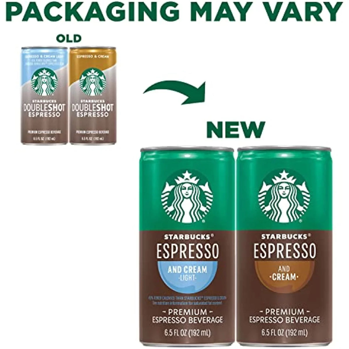 To Cans Espresso (Packaging Cream Drink & Coffee, Ready Pack) Vary) (12 Starbucks May 6.5Oz Light,