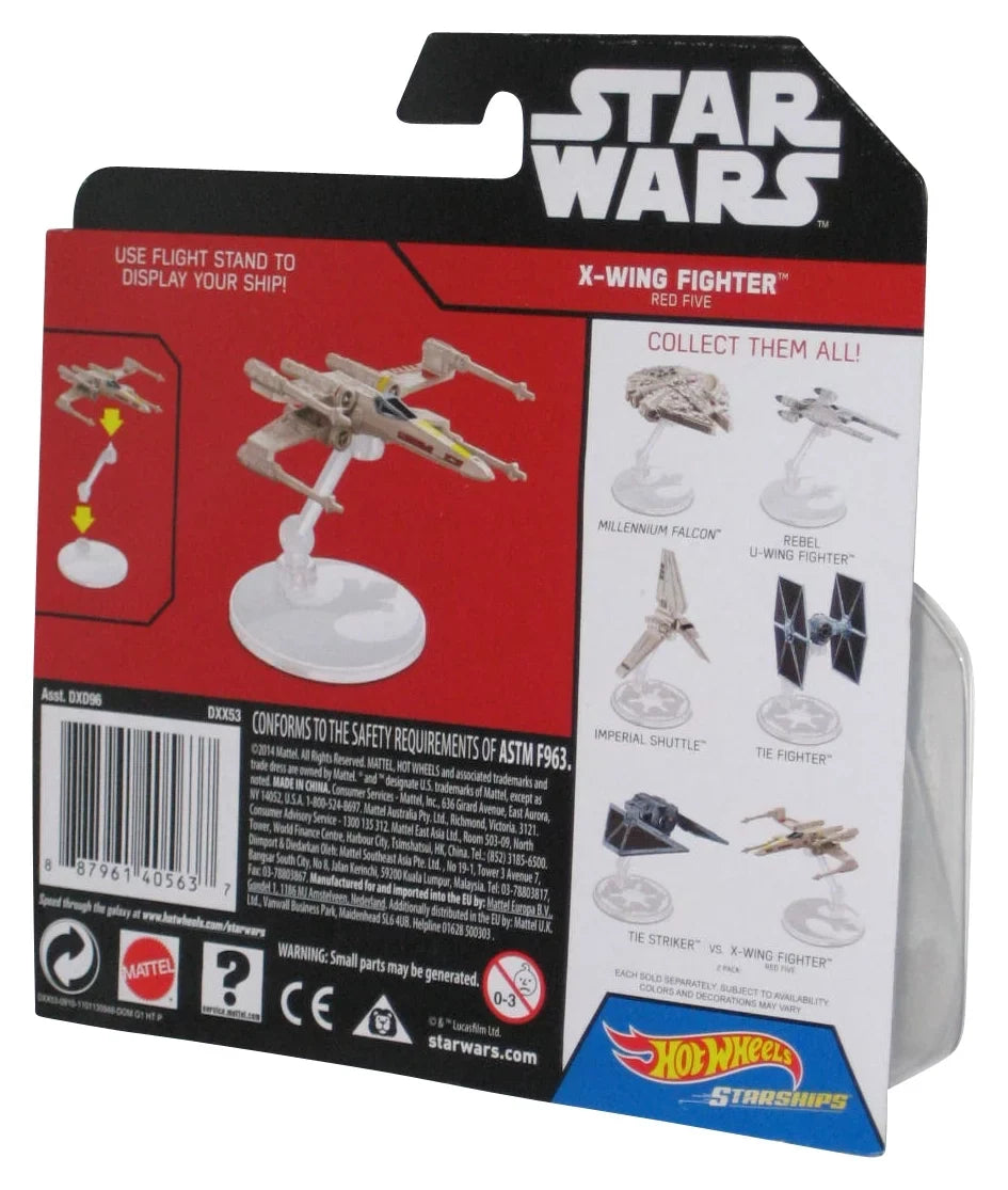 Starships Hot Red Wars Rogue X-Wing One Star Wheels Toy (2014) Five Fighter