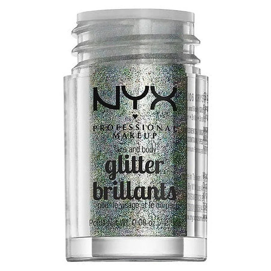 0.08 Makeup & 2 oz Pack of Body Glitter, Face NYX Professional Crystal