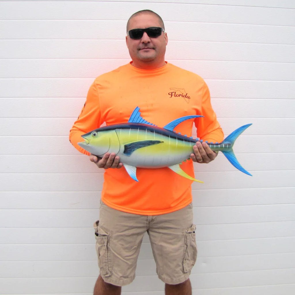Trophy Wall Saltwater Lifelike Mount Resin Taxidermy Bluefin Tuna 28" Plaque Fish