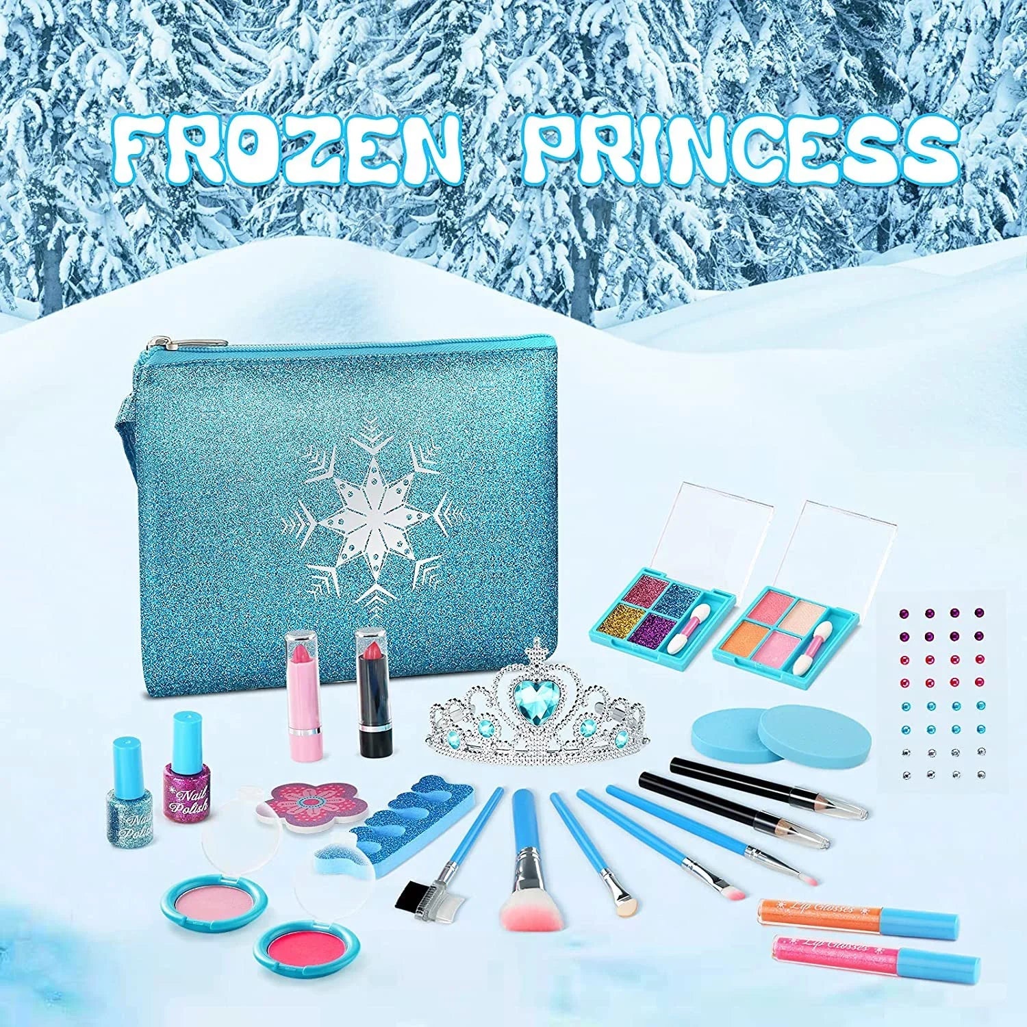 Washable 9 Years Girl Makeup 3 Play Girls Birthday Real Princess Makeup Old Kids, Kids 7 for Toys for Girl, Makeup Kit 10 Kit Cosmetic 4 with Girls, 5 Makeup Set 6 for for 8 Children 11 12 Case