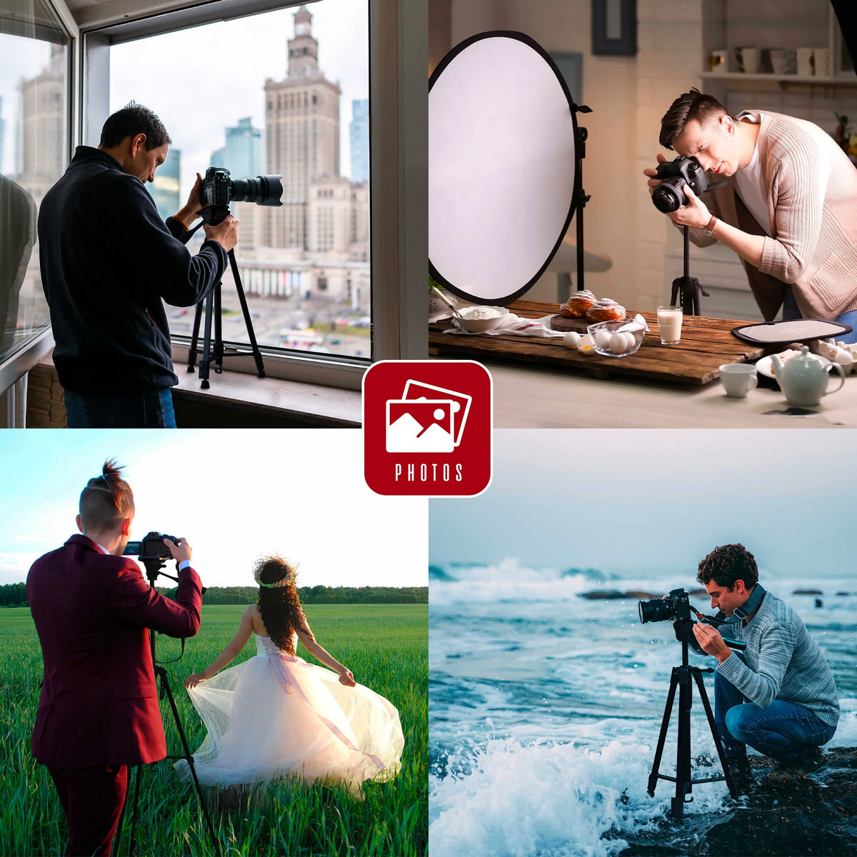 Pro - Screws Stand Phone/Camera Lightweight 57” Aluminum Bag On Mounting for W/ Air & Tripod Carry