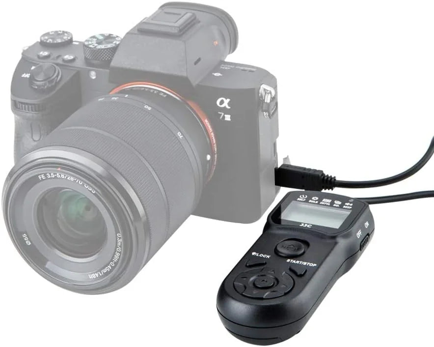 JJC A7SIII for More VA A6300 A7RIII A7III II Shutter A7S Timer RX100 A9 IV A7IV A1 II A6100 IV VII VI A7 IV A6600 A7II ZV-1 Control RX10 A6500 A6400 A6000 Remote V Release V & A7R Intervalometer